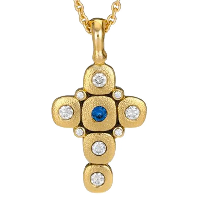 Lotus Necklaces-Alex Sepkus Candy Cross Pendant Necklace - M-55SB