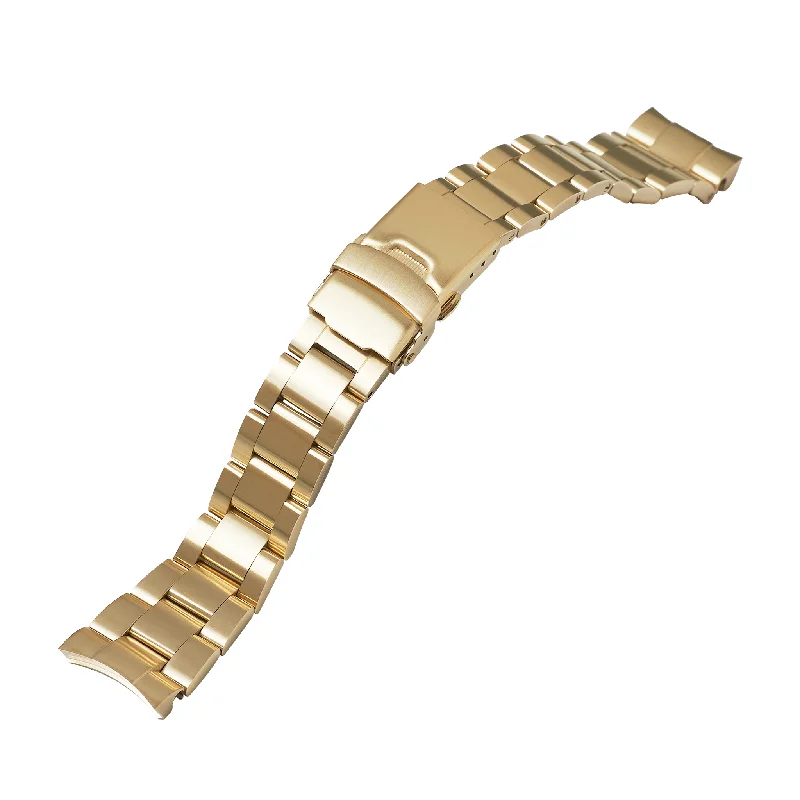 Statement Bracelets for Fashion Lovers-NMK926/935 Nautilus Watch Bracelet: Oyster Gold Brushed Finish