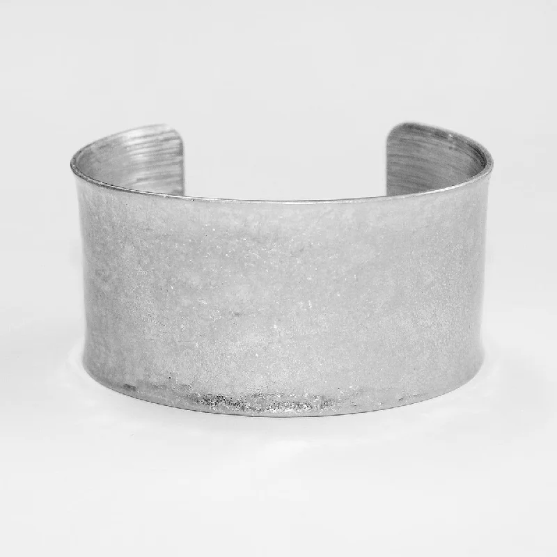 Sterling Silver Cuff Bracelets for Men-Hammered Silver Cuff Bracelet