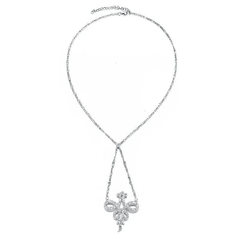 Luxury Gemstone Necklaces-Emma  Zirconia Accent Pendant Necklace