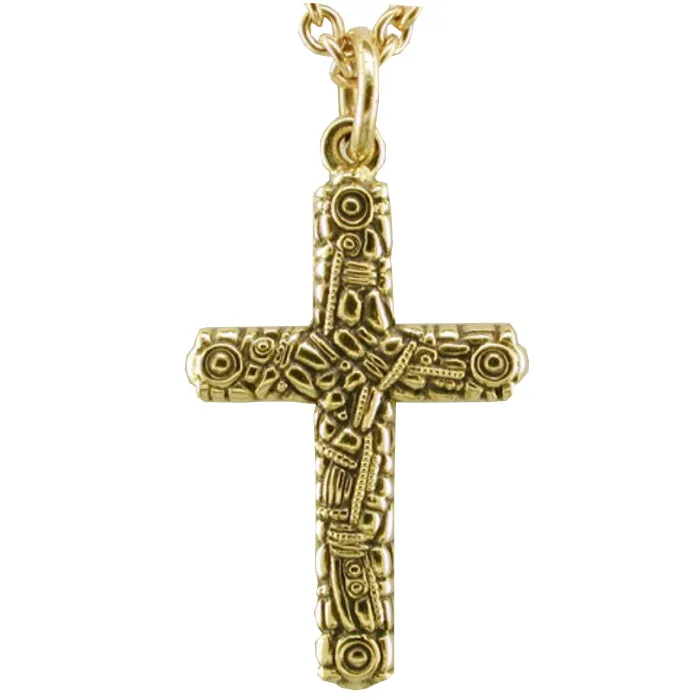 Personalized Gold Necklaces-Alex Sepkus Cross Pendant Necklace - M-1