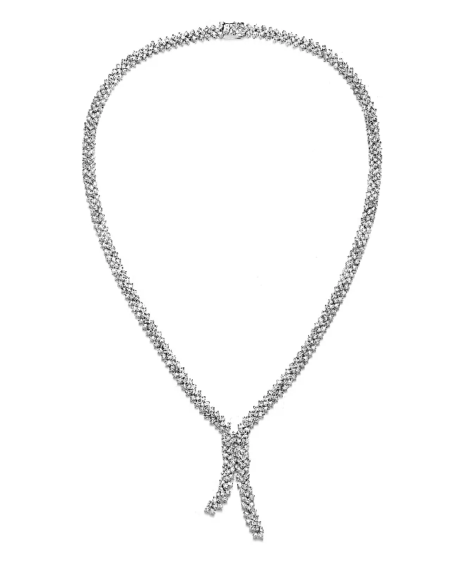 Affordable Necklaces-Lierre Three Row Soulmate Tie Necklace