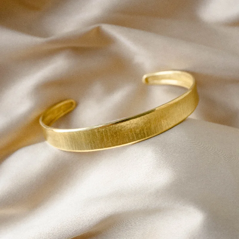 Cuff Bangles for Elegant Look-"The Perfect Cuff"  18k Gold Tapered Cuff Bracelet