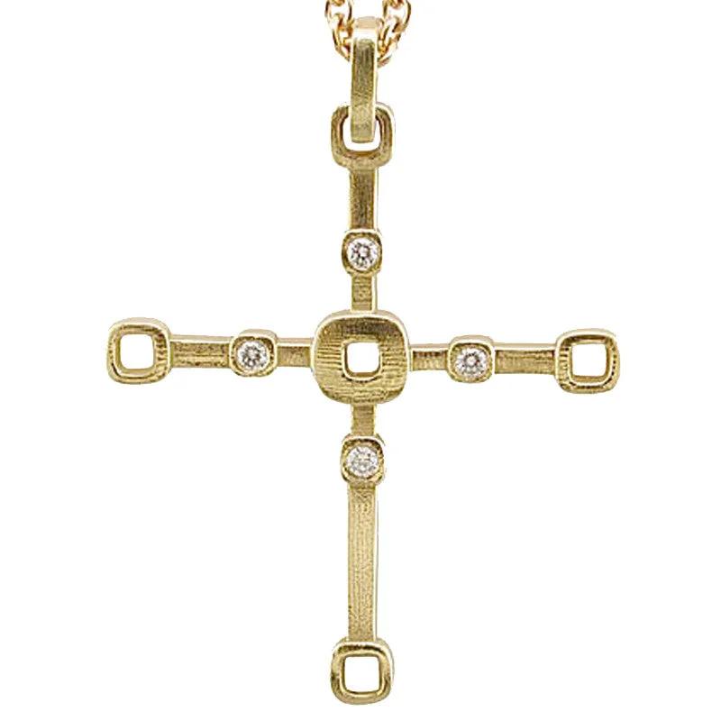 Elegant Pendant Necklaces-Alex Sepkus Cross Pendant Necklace - M-17