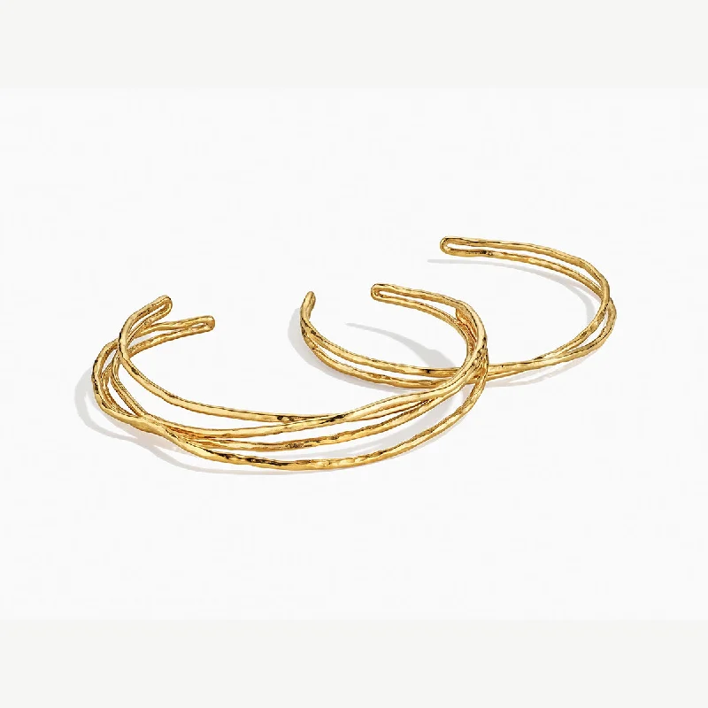 High-quality Gold Bracelets for Women-Nyundo Stacking Cuff Bracelets