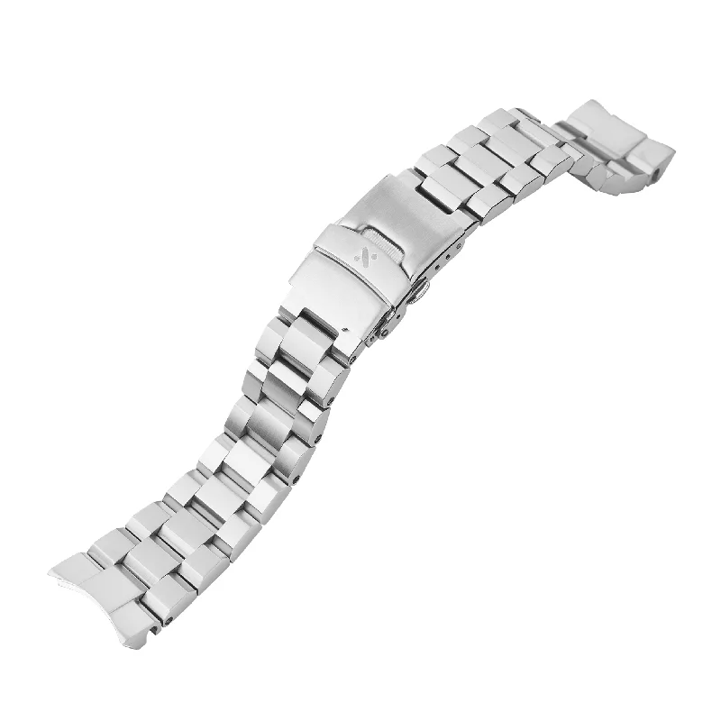 Custom Bracelets for College Students-Samurai Watch Bracelet: Hexad Brushed Finish