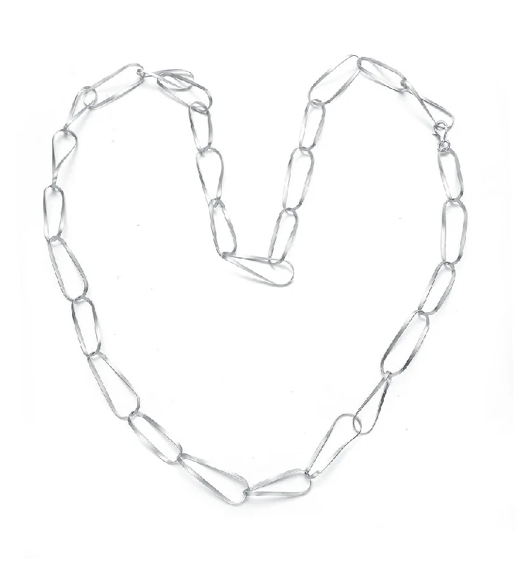 Fine Silver Necklaces-Sylvie Boho Link Necklace