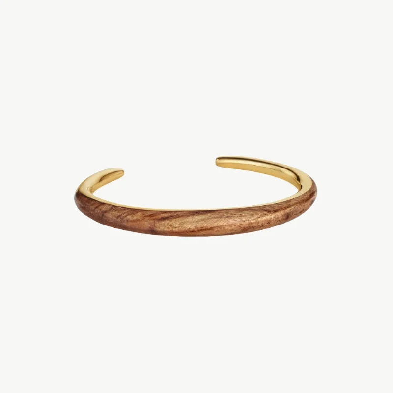 Cuff Bangles for Elegant Look-Teak Sabi Outline Cuff Bracelet