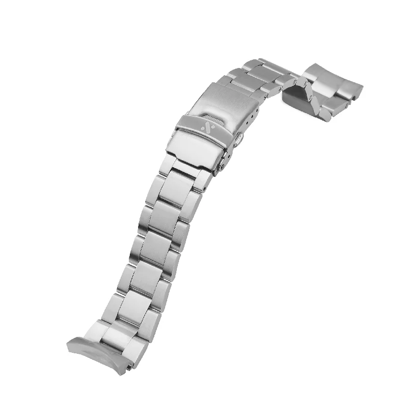 Colorful Adjustable Bracelets for Teens-NMK912 Field Oyster Bracelet - Brushed Steel