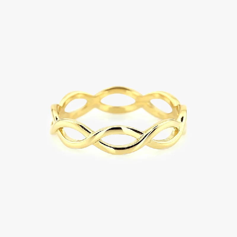 Designer Engagement Bands-14k Gold Infinity Band