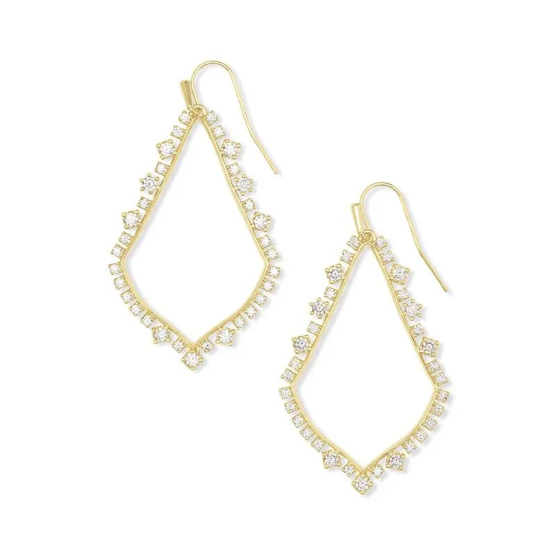 Classic Drop Earrings-Kendra Scott | Sophee Crystal Drop Earrings in Gold