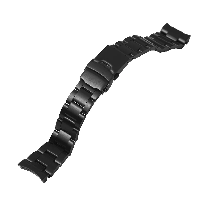 Stretchable Beaded Bracelets for Comfort-NMK926/935 Nautilus Watch Bracelet: Oyster Black Brushed Finish