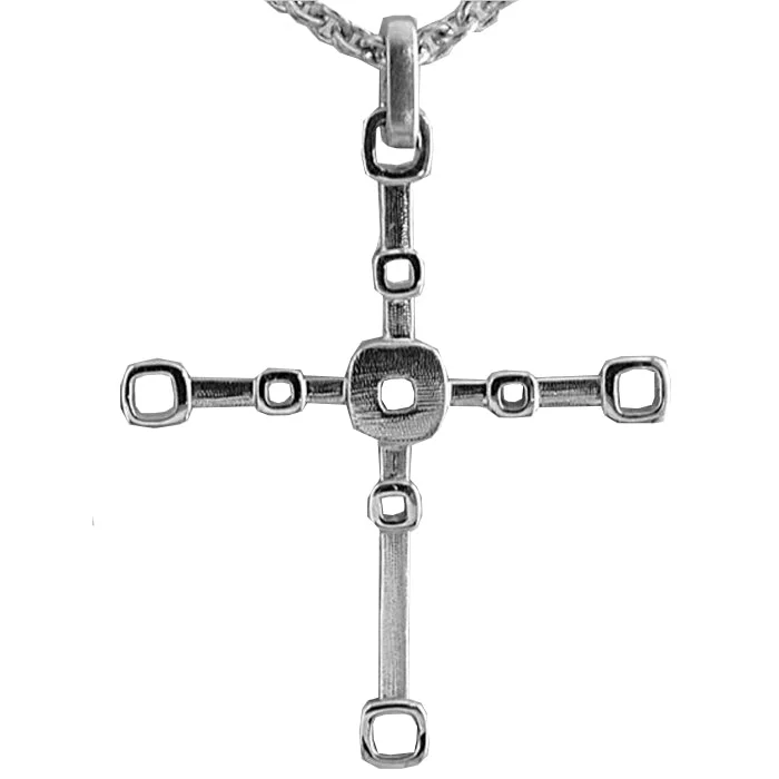 Custom Necklaces-Alex Sepkus Box Cross Necklace - M-17PM