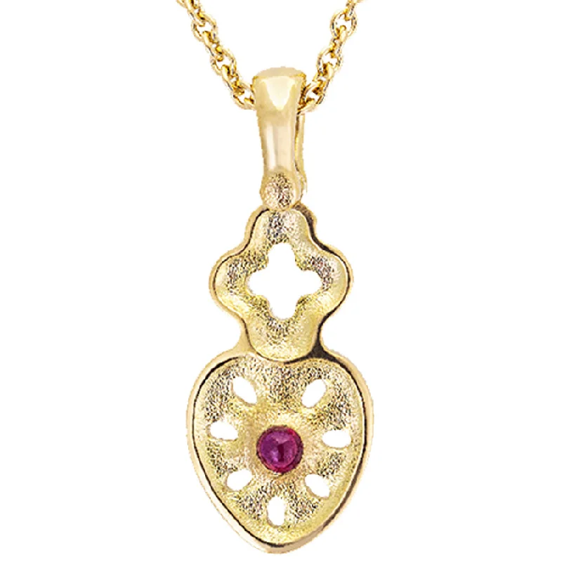 Luxury Pendant Necklaces-Alex Sepkus Sacred Heart Pendant Necklace - M-14015