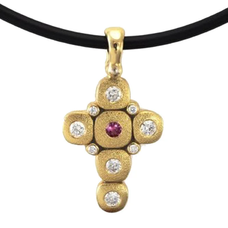 Infinity Heart Necklaces-Alex Sepkus Candy Cross Pendant Necklace - M-55S