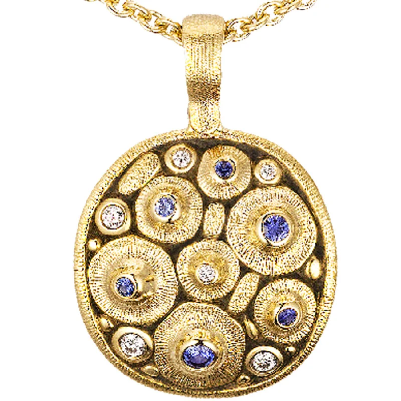 Elegant Gold Necklaces-Alex Sepkus Volcano Pendant Necklace - M-138S