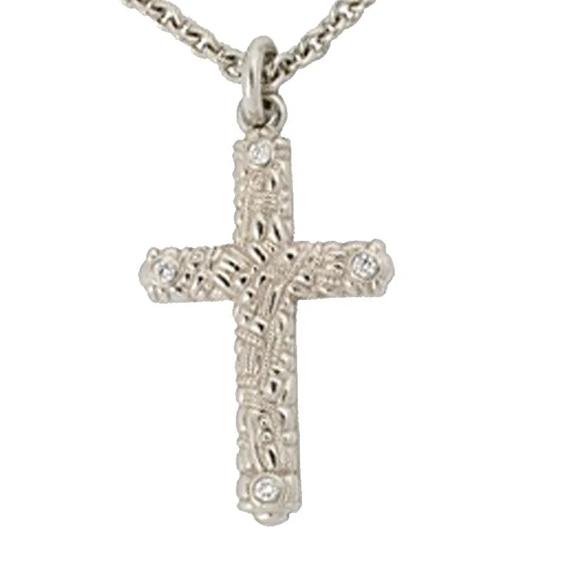 Wedding Pendant Necklaces-Alex Sepkus Cross Pendant Necklace - M-1PD