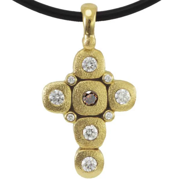 18K Gold Necklaces-Alex Sepkus Candy Cross Pendant Necklace - M-55DC