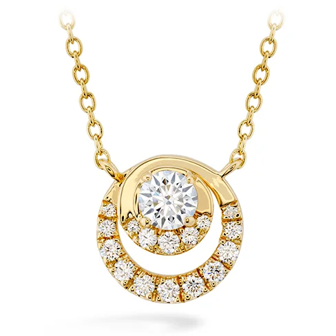 Trendy Fashion Necklaces-Hearts On Fire Optima Pendant Diamond Necklace